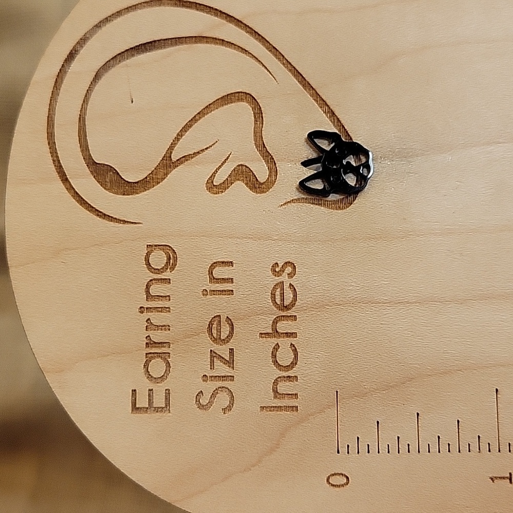 BOSTON TERRIER Stud Earrings - Picture 3 of 5